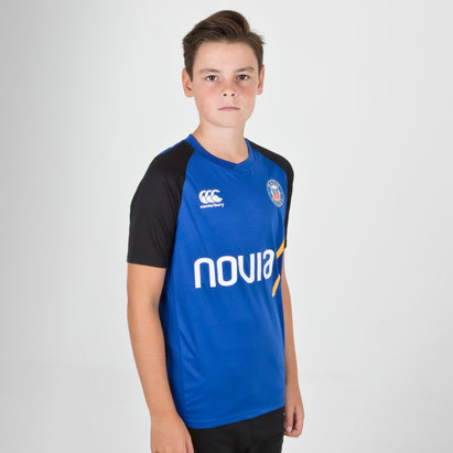 Canterbury Mens Bath 2018//19 Superlight Rugby Training T-Shirt Blue Top Sports