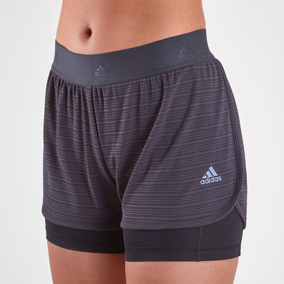 adidas 2 in 1 soft shorts ladies