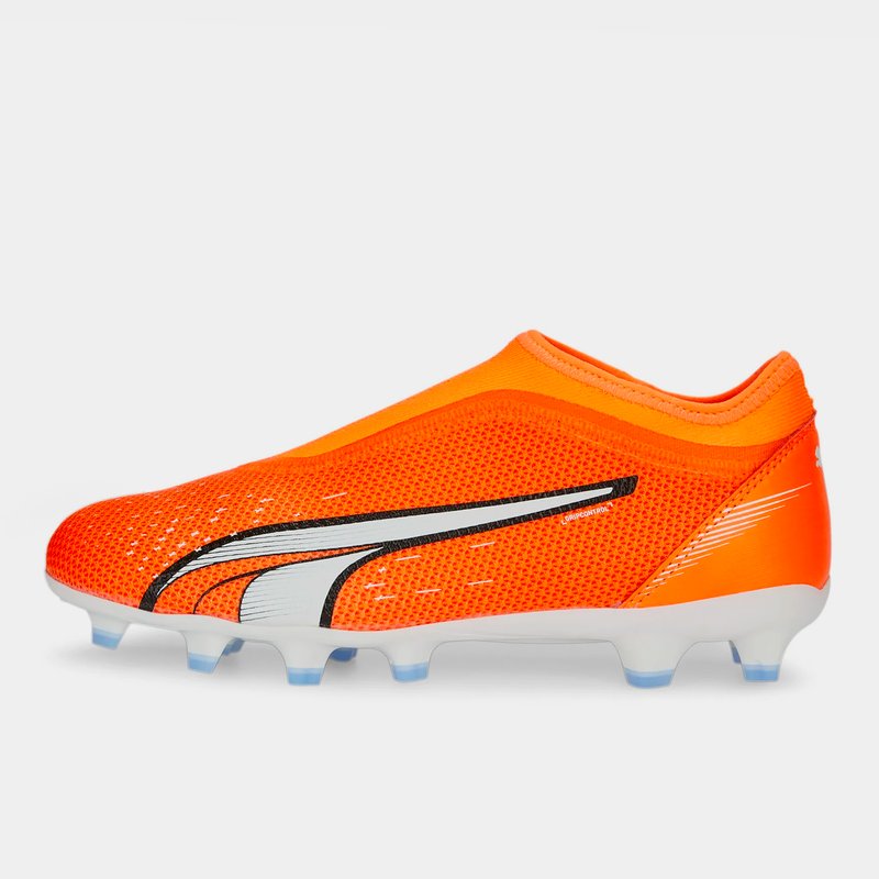 Orange puma football shop boots