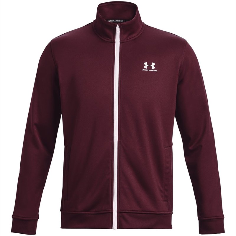 Under Armour Tricot Jacket Mens Maroon 20.00