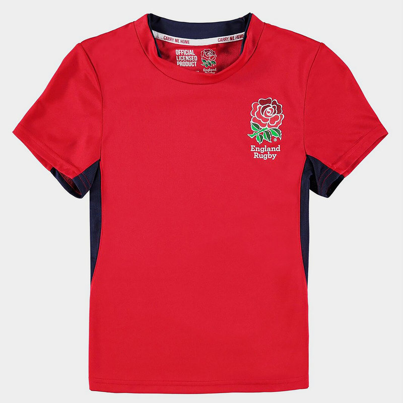 RFU England Rugby Poly T Shirt Junior Boys
