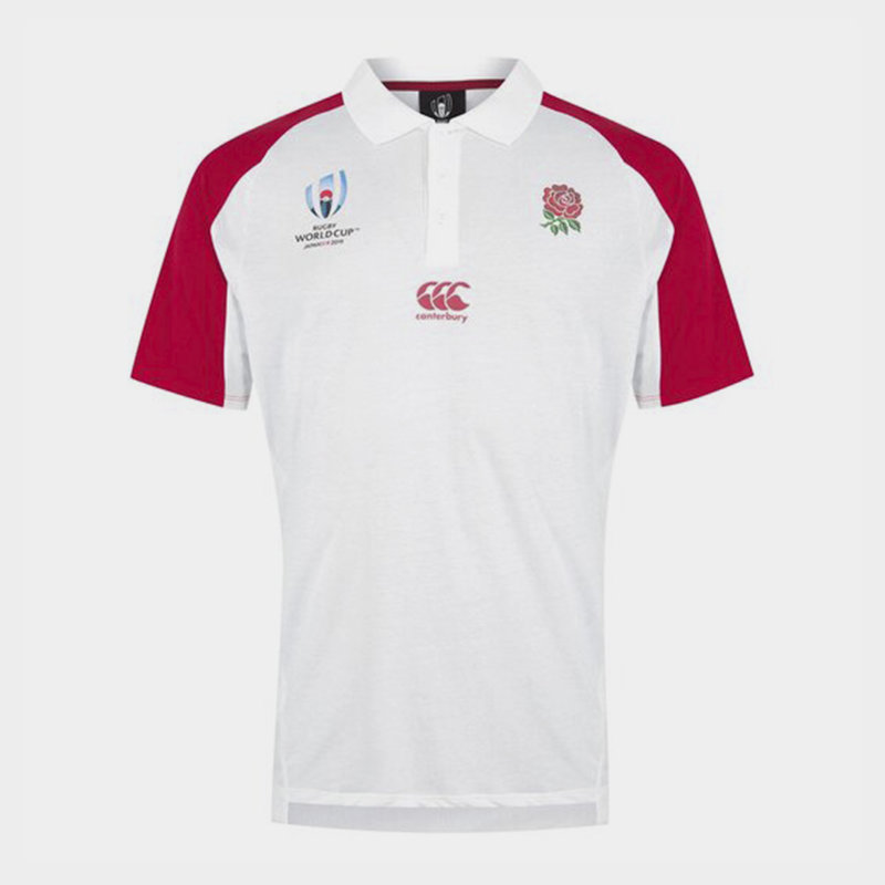 Canterbury England 2019 Rugby World Cup Polo Shirt Mens