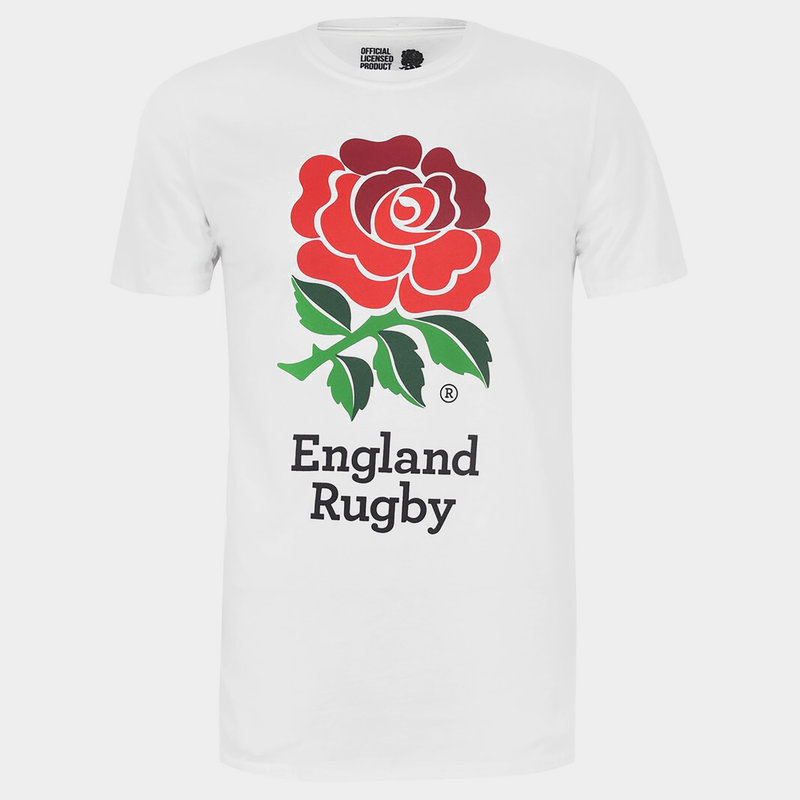 RFU England Rugby Large Logo T Shirt Mens