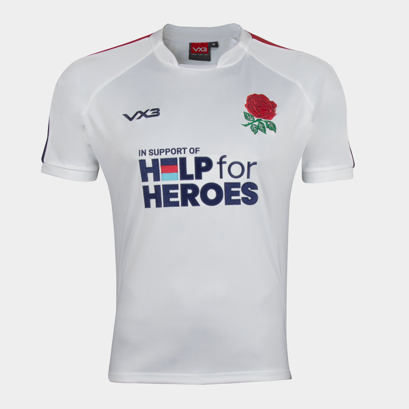 VX-3 Help 4 Heroes England Short Sleeve Jersey Mens