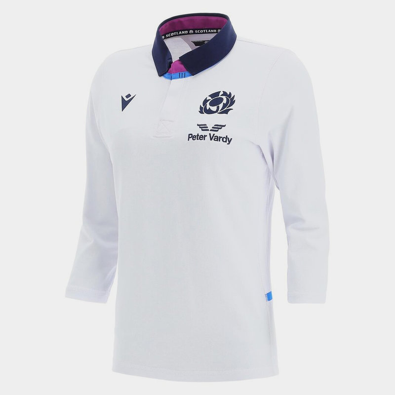 Macron Scotland Alternate Three Quarter Sleeve Classic Rugby Shirt 2021 2022 Ladies