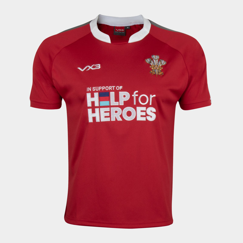 VX-3 Help 4 Heroes Wales Short Sleeve Jersey Juniors