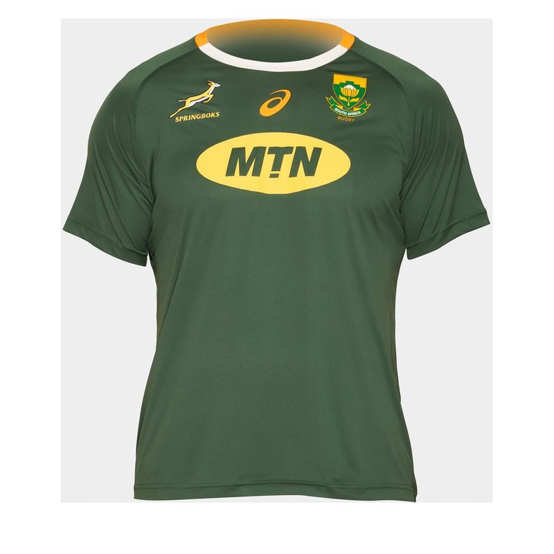 Asics South Africa Springboks Home T-Shirt Mens