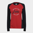 British and Irish Lions Long Sleeve Graphic T Shirt Ladies