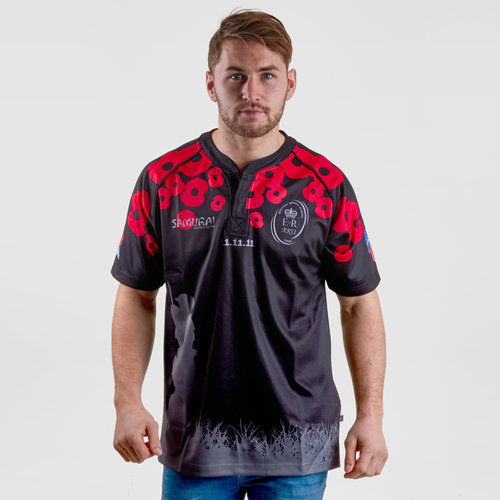 British Army Ltd Edition Lone Soldier Cenotaph Remembrance Day Rugby Shirt