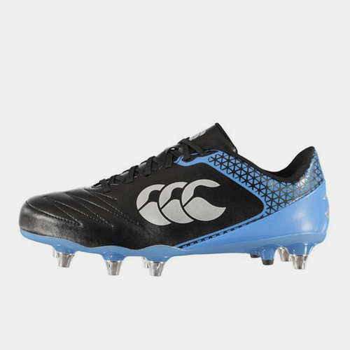 Canterbury Mens Stampede 2.0 SG Rugby Boots Lace Up Colour Block 